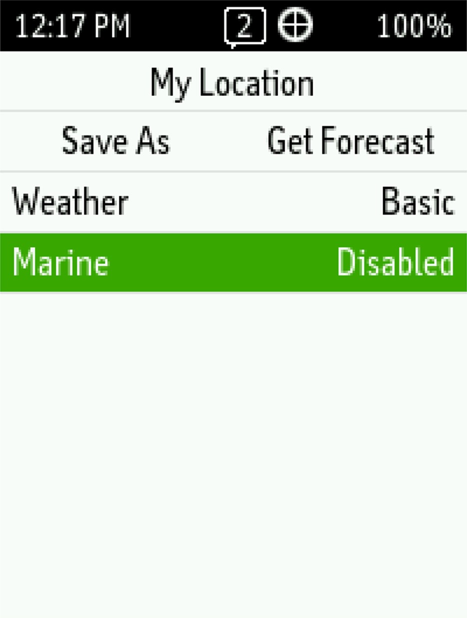 Example of Selecting Marine
