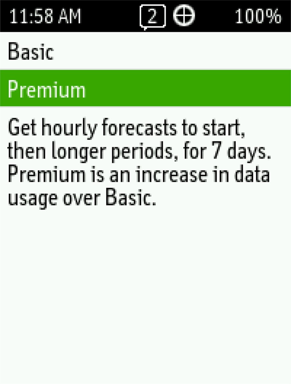 Example of Selecting Premium