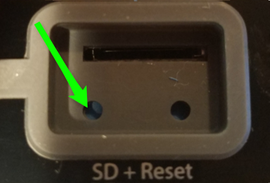 MXi Amp Factory Reset Buttons