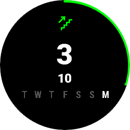 Floors climbed widget
