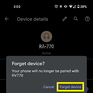 Forget Device