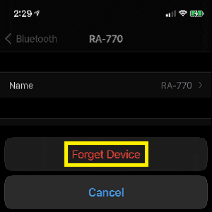 Forget Device