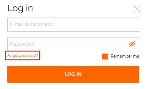 Easyhunt reset password ENG
