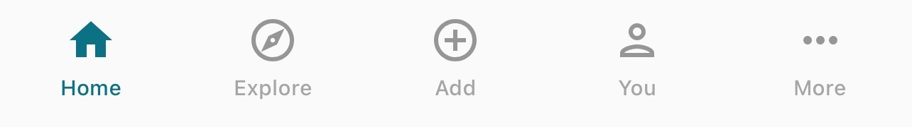 Garmin Dive app main menu options