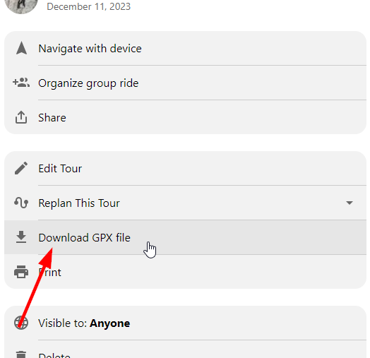 Download GPX Files