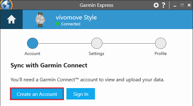 Mekanisk større fætter Creating a Garmin Connect Account | Garmin Customer Support