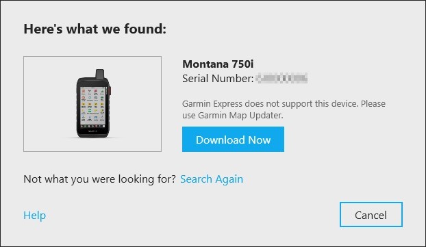 Garmin Express Does Not Support This Device