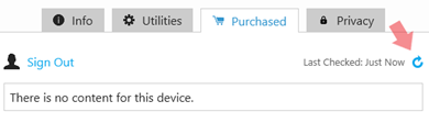 Refresh button in Garmin Express