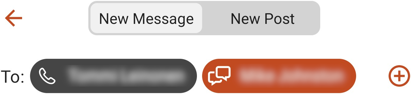 Phone User and Garmin Messenger App User Icons