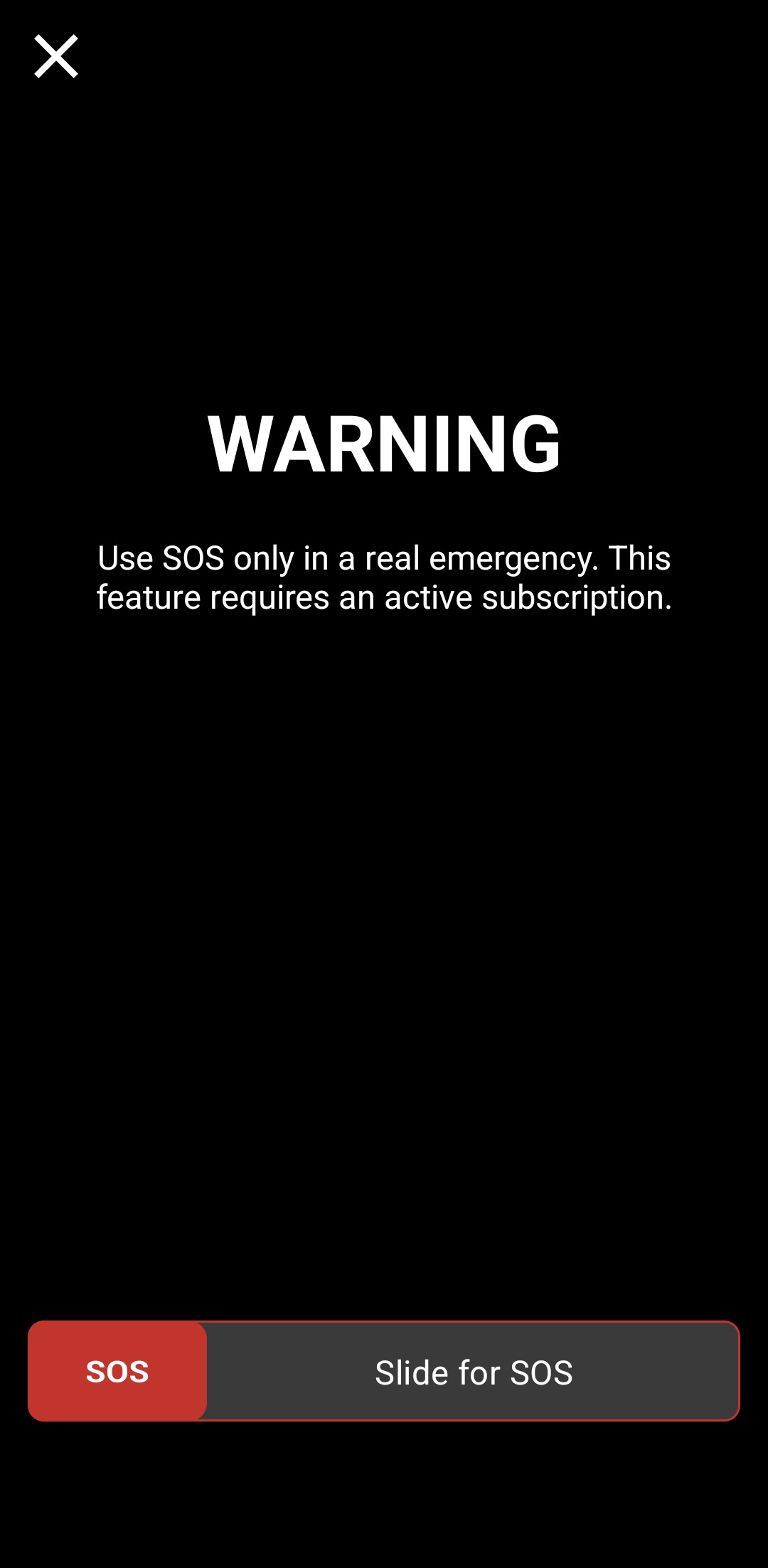 Slider for SOS