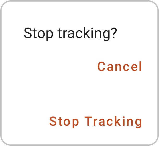 Stop Tracking Prompt