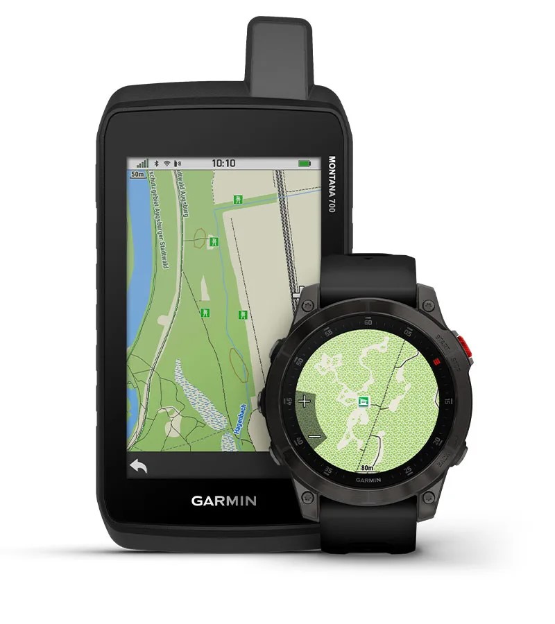 Handheld and Watch Showing Hunting Stands
