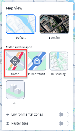 Here Map View Traffic