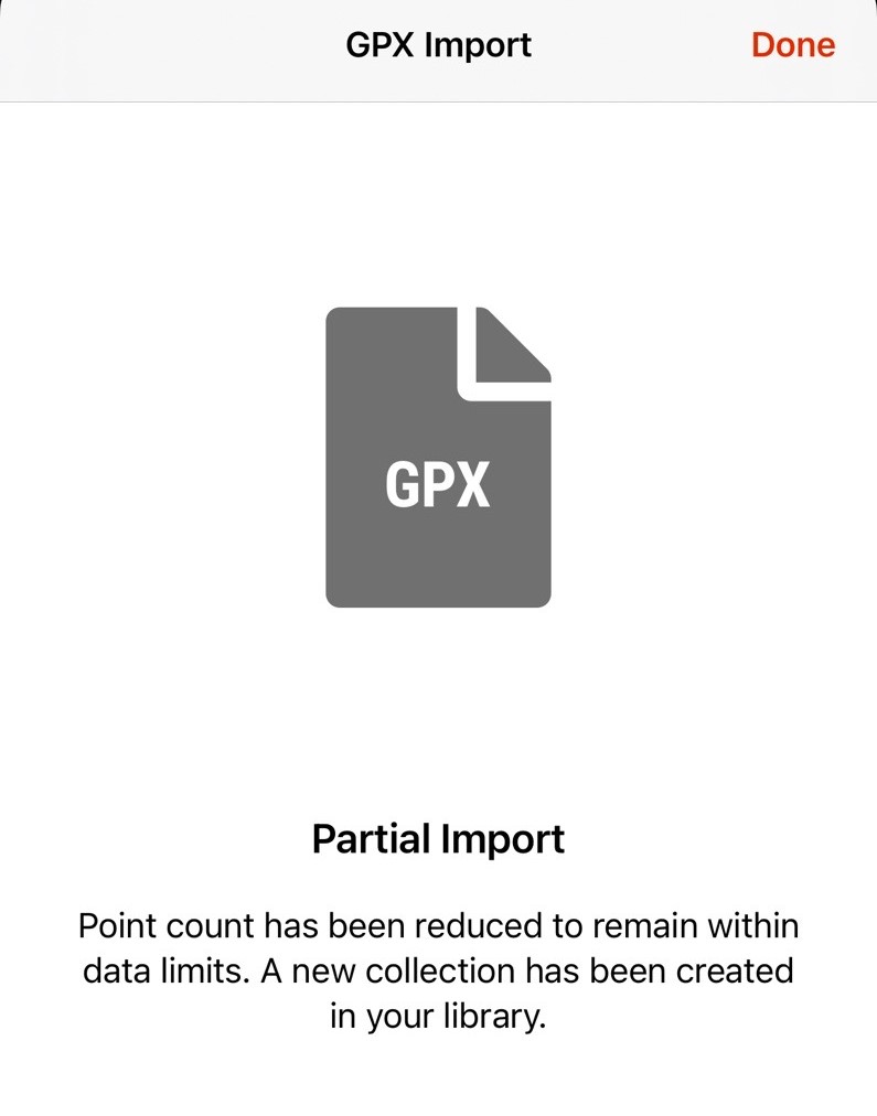 Partial Import Message