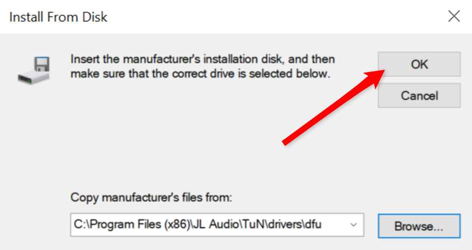 MXi Install from Disk OK Screenshot