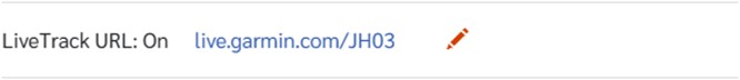 LiveTrack URL