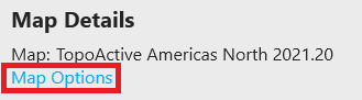 Garmin Express Map Options