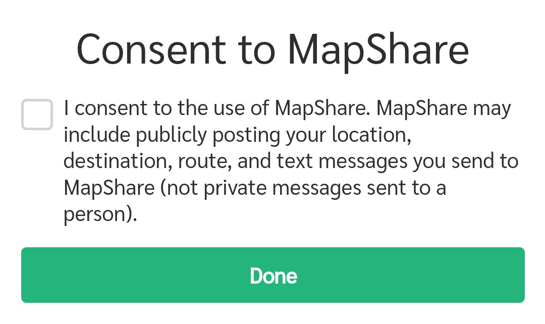 MapShare Consent Check Box
