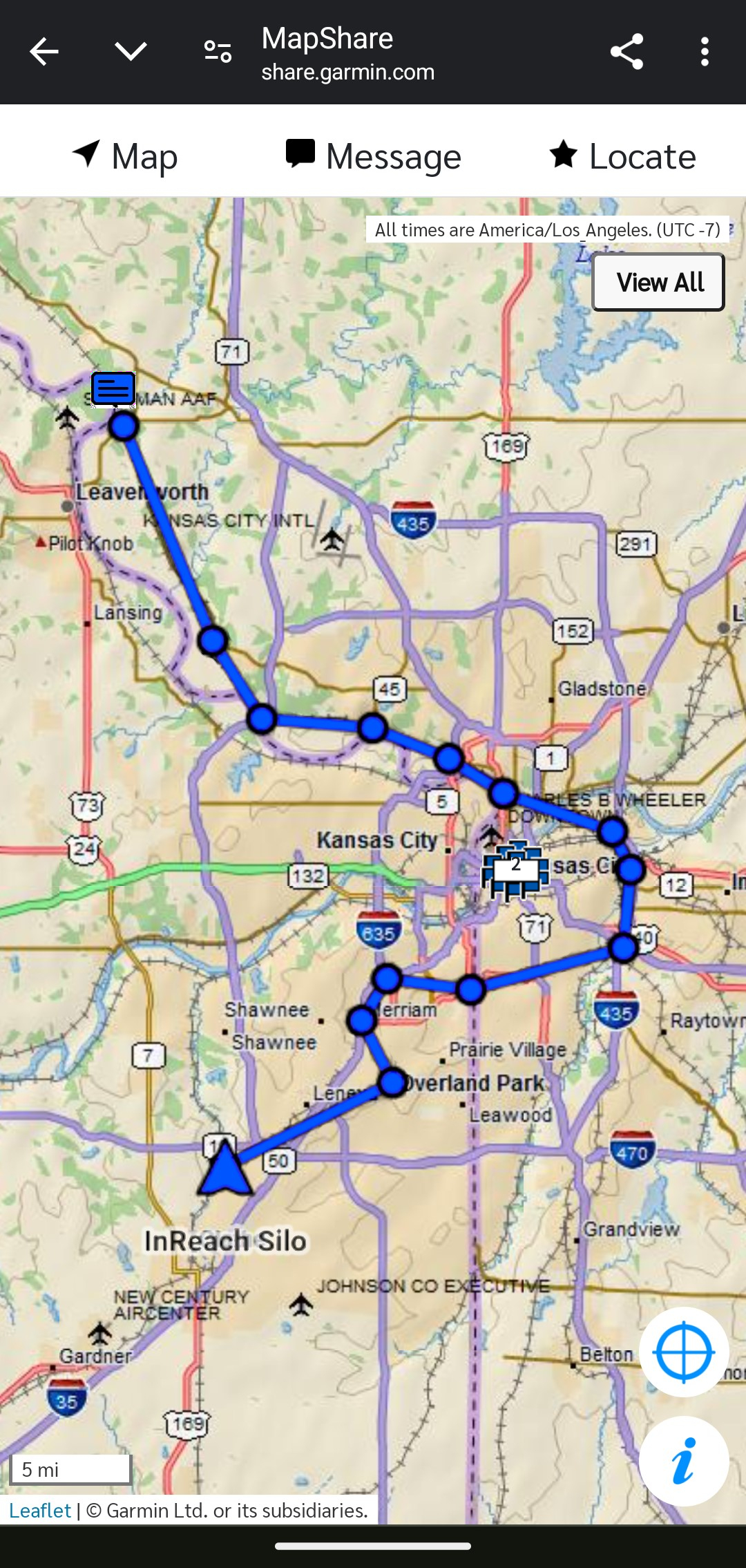 inReach MapShare Link Mobile