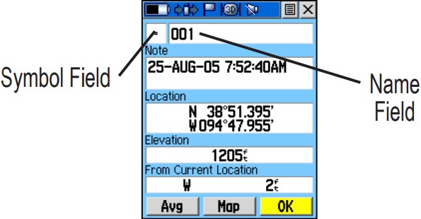 Mark waypoint rino 520HCx