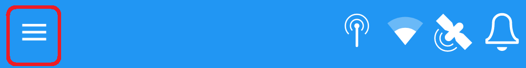 Menu Button Cortex 3 horizontal lines