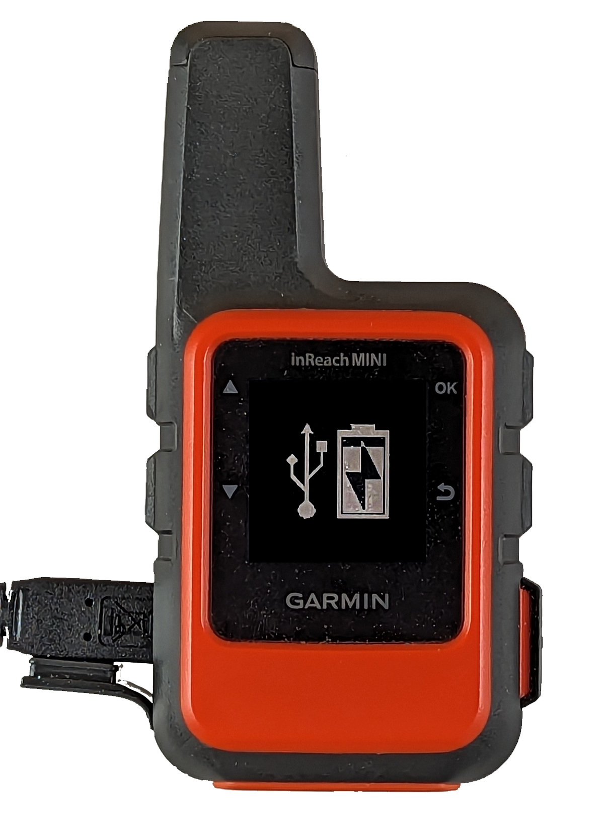 USB Symbol and Battery Charge Status