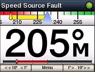 Speed Fault Message