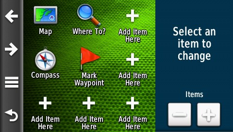 Montana 680 3 x 3 Main Menu Icon Grid