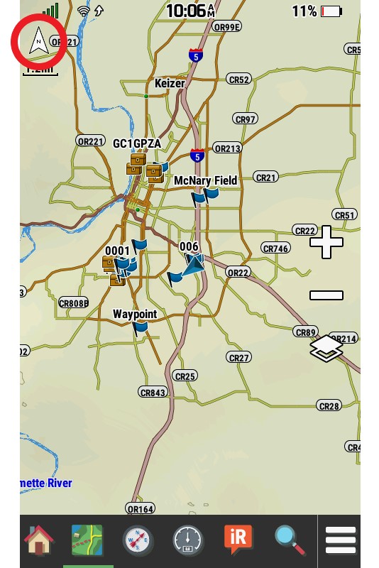 Montana North Up Map