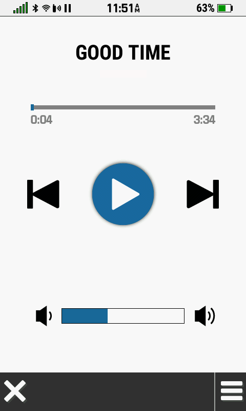 Music Control Feature