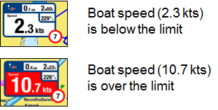 Top example is below limit. Below example is over the limit.