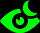 Eye with moon symbol