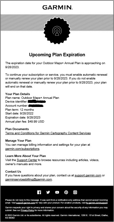 Expiration Email