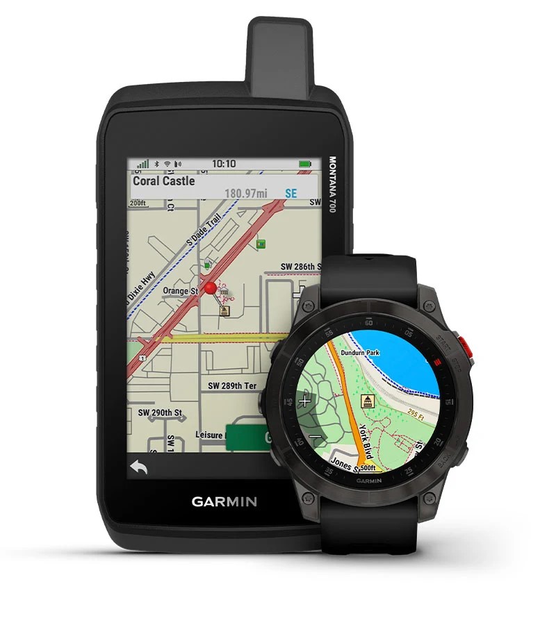 Handheld and Watch Showing Heritage Points