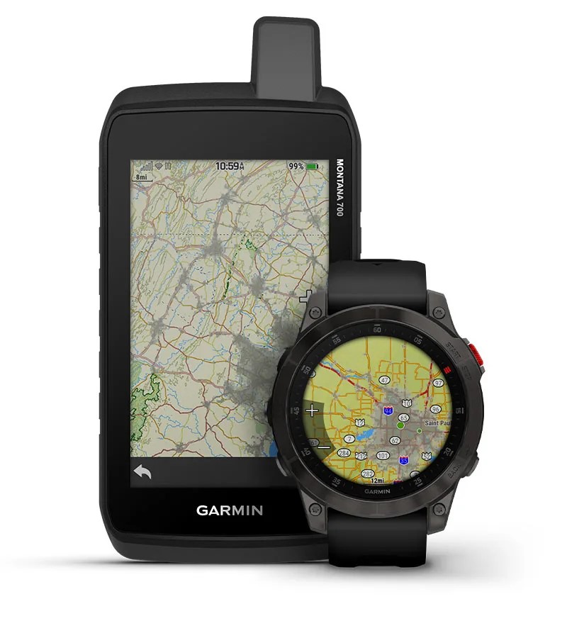 Handheld and Watch Showing Night Lights