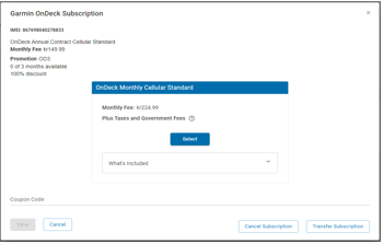 OnDeck Transfer Subscription Option