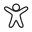 Person jumping jack icon
