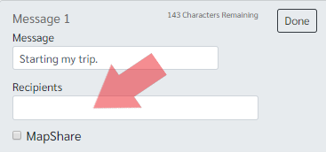 Red Arrow Pointing to Preset Recipients Field