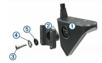 Panopitx LiveScope Mount shown in pieces