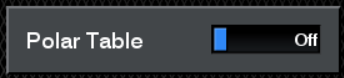 shows button for polar button off or on