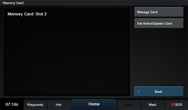 Dismiss Memory Card message