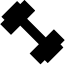Dumbbell. Power sensor icon