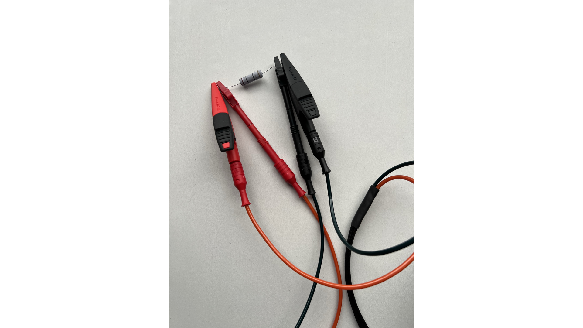 both TRS probe and RCA probe connected to 10 ohm resistor