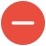 Red Circle With White Minus Symbol