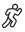 Person running icon