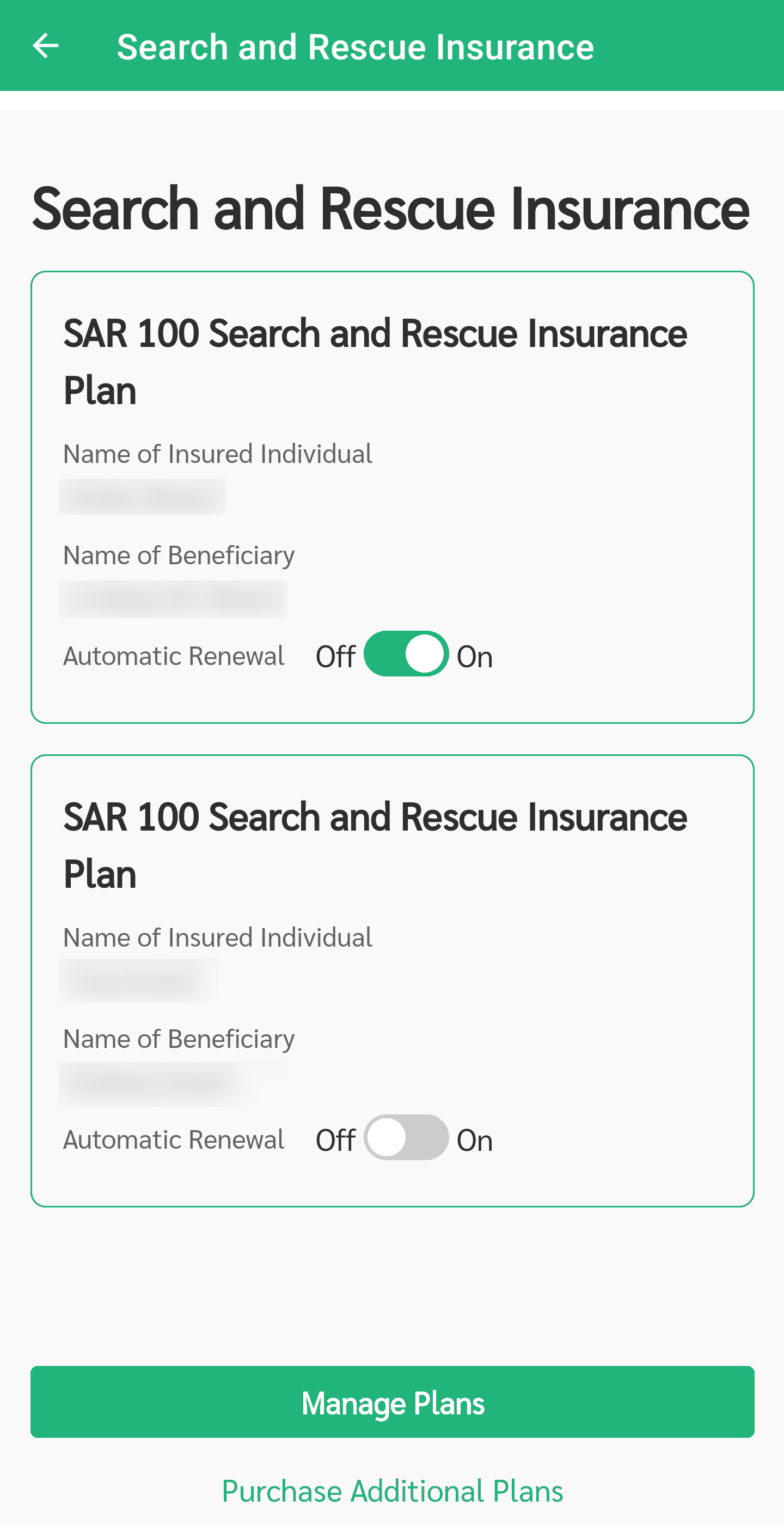 SAR Plans in Earthmate