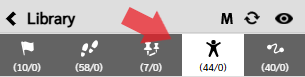 Red Arrow Pointing to Activities Icon