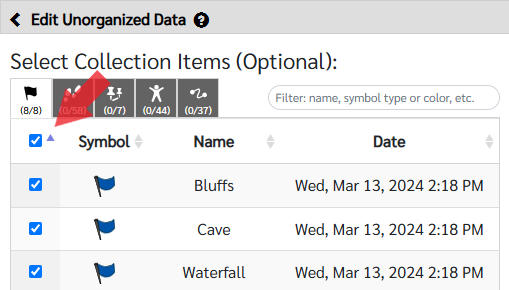 Red Arrow Pointing to Boxes to Check