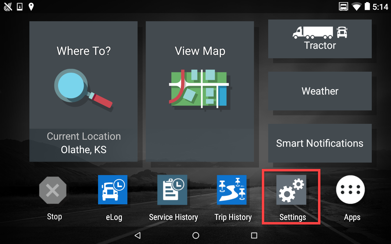 Settings otr 800