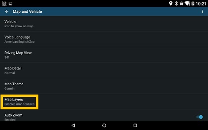 Vieo Select Map Layers